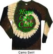 Lymphoma Cancer Hope Love Cure Long Sleeve Tie Dye Shirt