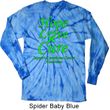 Lymphoma Cancer Hope Love Cure Long Sleeve Tie Dye Shirt