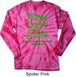 Lymphoma Cancer Hope Love Cure Long Sleeve Tie Dye Shirt