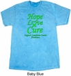 Lymphoma Cancer Hope Love Cure Mineral Tie Dye T-shirt