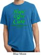 Lymphoma Cancer Hope Love Cure Pigment Dyed T-shirt