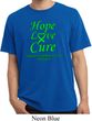 Lymphoma Cancer Hope Love Cure Pigment Dyed T-shirt