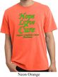 Lymphoma Cancer Hope Love Cure Pigment Dyed T-shirt