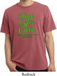 Lymphoma Cancer Hope Love Cure Pigment Dyed T-shirt