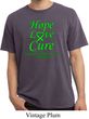 Lymphoma Cancer Hope Love Cure Pigment Dyed T-shirt