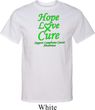 Lymphoma Cancer Hope Love Cure Tall T-shirt