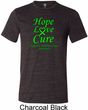 Lymphoma Cancer Hope Love Cure Tri Blend Tee