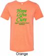 Lymphoma Cancer Hope Love Cure Tri Blend Tee