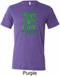 Lymphoma Cancer Hope Love Cure Tri Blend Tee