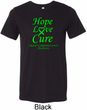 Lymphoma Cancer Hope Love Cure Tri Blend Tee