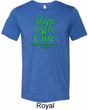 Lymphoma Cancer Hope Love Cure Tri Blend Tee