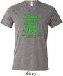 Lymphoma Cancer Hope Love Cure Tri Blend V-neck
