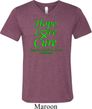 Lymphoma Cancer Hope Love Cure Tri Blend V-neck
