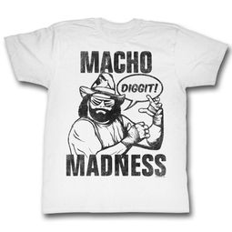 Macho Man Shirt Diggit White T-Shirt