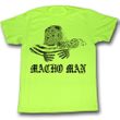 Macho Man Shirt Macho Hat Adult Bright Green Tee T-Shirt