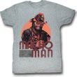 Macho Man Shirt Mackin and Smackin Adult Grey Tee T-Shirt