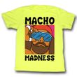 Macho Man Shirt Madness Adult Yellow Tee T-Shirt
