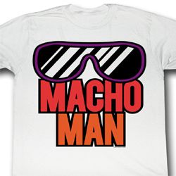 Macho Man Shirt More Macho Adult White Tee T-Shirt