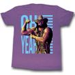 Macho Man Shirt Oh Yeah Adult Purple Heather Tee T-Shirt