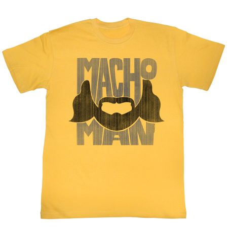 Macho Man Shirt The Beard Gold T-Shirt