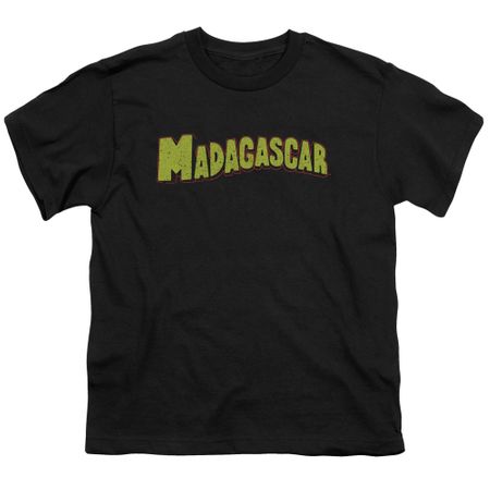Madagascar Kids Shirt Logo Black T-Shirt
