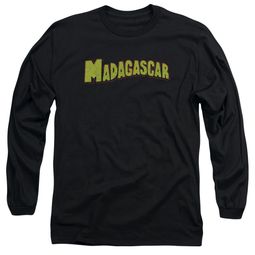 Madagascar Long Sleeve Shirt Logo Black Tee T-Shirt Madagascar Long Sleeve Shirt Logo Black Tee T-Shirt