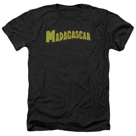 Madagascar Shirt Logo Heather Black T-Shirt