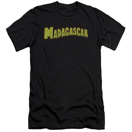 Madagascar Slim Fit Shirt Logo Black T-Shirt