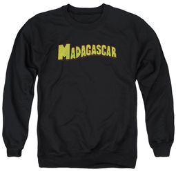 Madagascar Sweatshirt Logo Adult Black Sweat Shirt Madagascar Sweatshirt Logo Adult Black Sweat Shirt