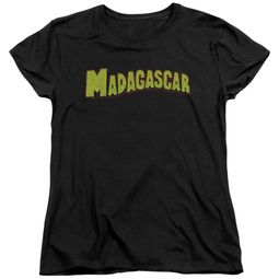 Madagascar Womens Shirt Logo Black T-Shirt Madagascar Womens Shirt Logo Black T-Shirt