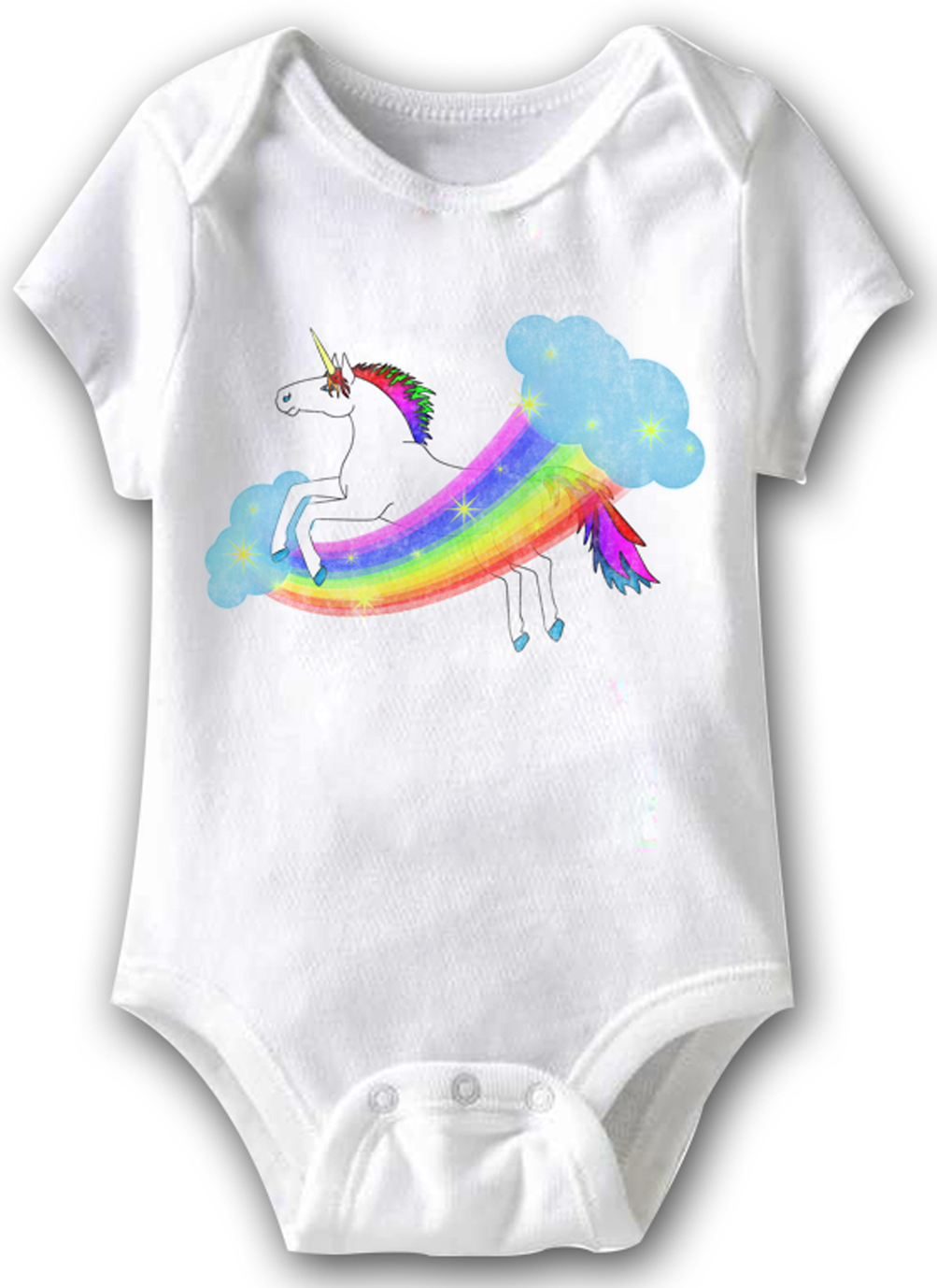 Magical Unicorn Funny Baby Romper White Infant Babies Creeper Funny
