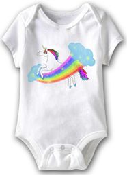 Magical Unicorn Funny Baby Romper White Infant Babies Creeper Magical Unicorn Funny Baby Romper White Infant Babies Creeper