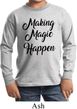 Making Magic Happen Black Print Kids Long Sleeve Shirt