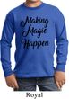 Making Magic Happen Black Print Kids Long Sleeve Shirt