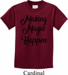 Making Magic Happen Black Print Kids Shirt