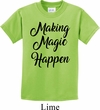 Making Magic Happen Black Print Kids Shirt