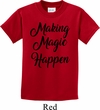 Making Magic Happen Black Print Kids Shirt