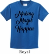 Making Magic Happen Black Print Kids Shirt