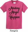 Making Magic Happen Black Print Kids Shirt