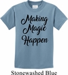 Making Magic Happen Black Print Kids Shirt