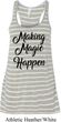 Making Magic Happen Black Print Ladies Flowy Racerback Tanktop