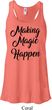 Making Magic Happen Black Print Ladies Flowy Racerback Tanktop