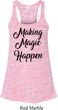 Making Magic Happen Black Print Ladies Flowy Racerback Tanktop