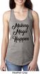 Making Magic Happen Black Print Ladies Ideal Tank Top