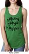 Making Magic Happen Black Print Ladies Ideal Tank Top