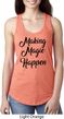 Making Magic Happen Black Print Ladies Ideal Tank Top