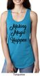 Making Magic Happen Black Print Ladies Ideal Tank Top