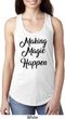 Making Magic Happen Black Print Ladies Ideal Tank Top