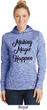 Making Magic Happen Black Print Ladies Moisture Wicking Hoodie