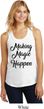 Making Magic Happen Black Print Ladies Racerback Tank Top